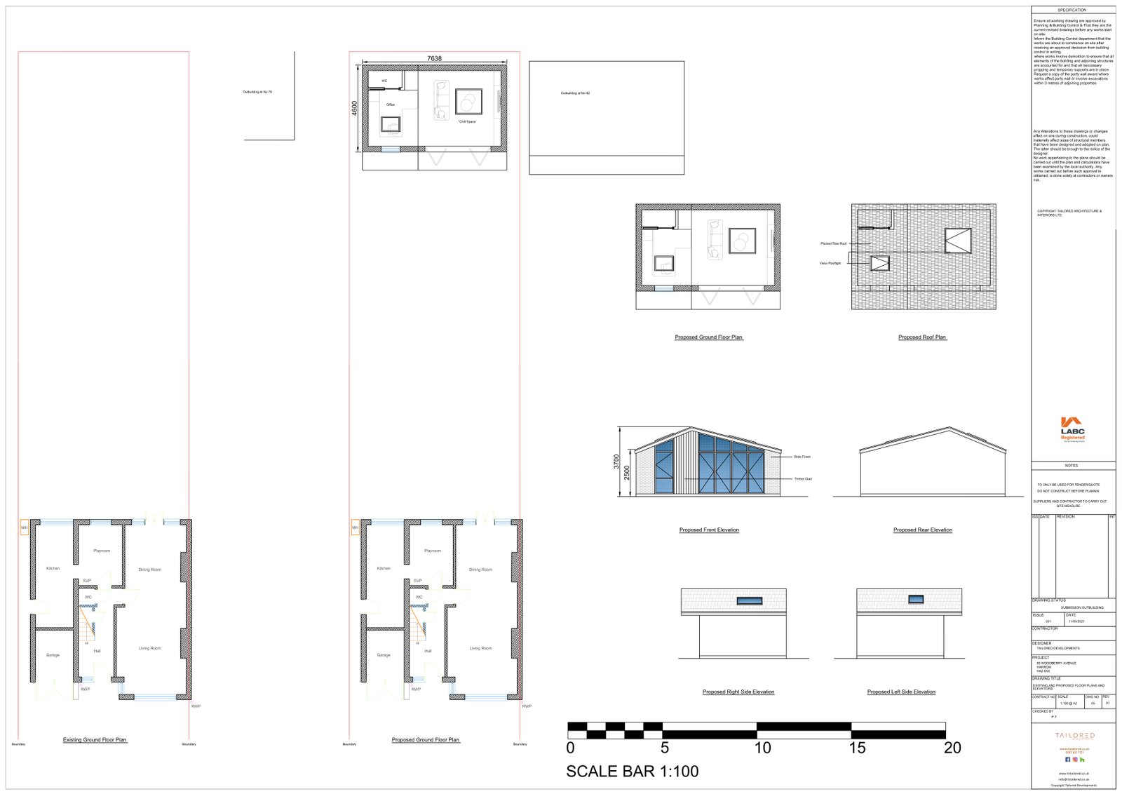 Woodberry Avenue, Harrow — detail
